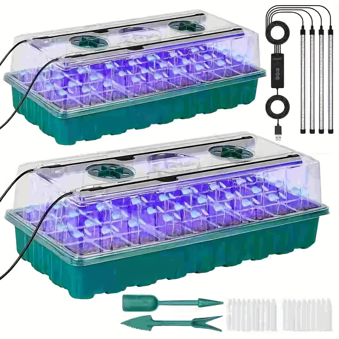 Humidity Dome Kit - Plateau de semis 72 cellules avec